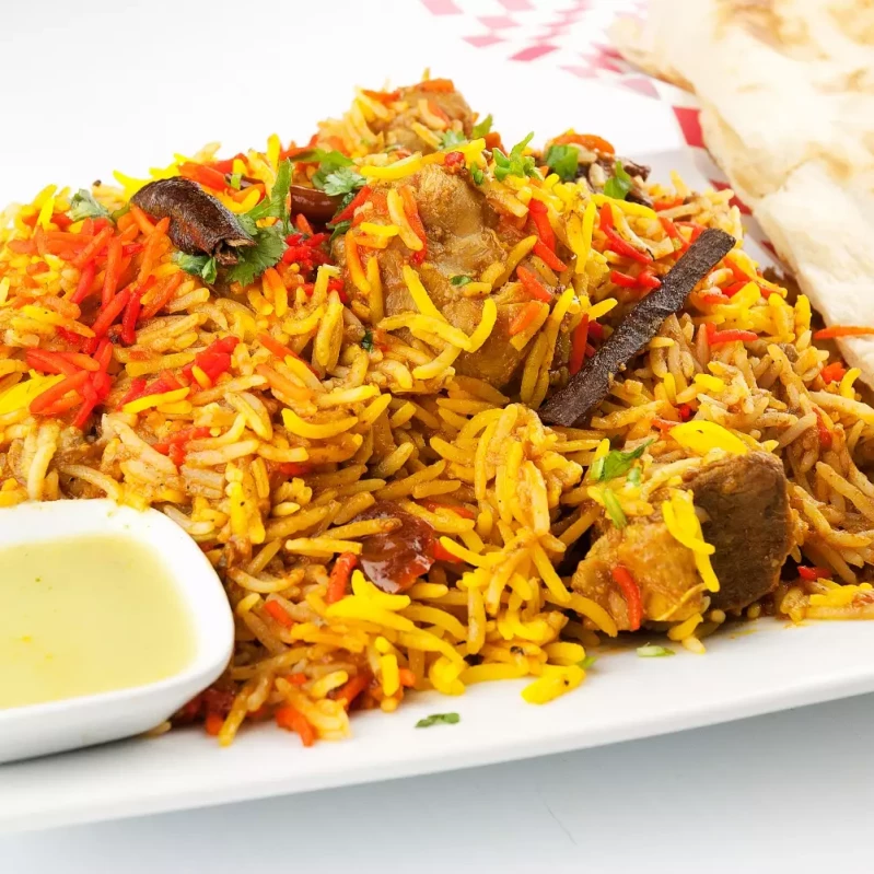 Aromatic Chicken Biryani at India Palace Restaurant & Sweets in Calgary, AB